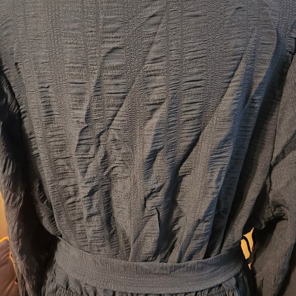 NWT CUPSHE Plus Size XXL V-Neck Long Sleeve Wrap Maxi Dress with Belt, Fall Casu - Picture 12 of 13